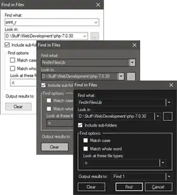 Find In Files UI Library